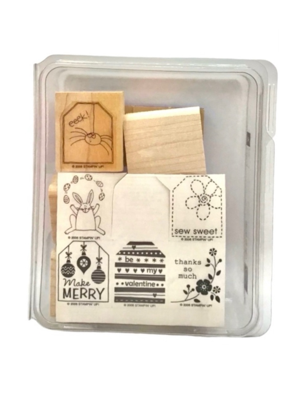 Stampin’ Up! 2006 “Tags So Much” Rubber Stamp Set